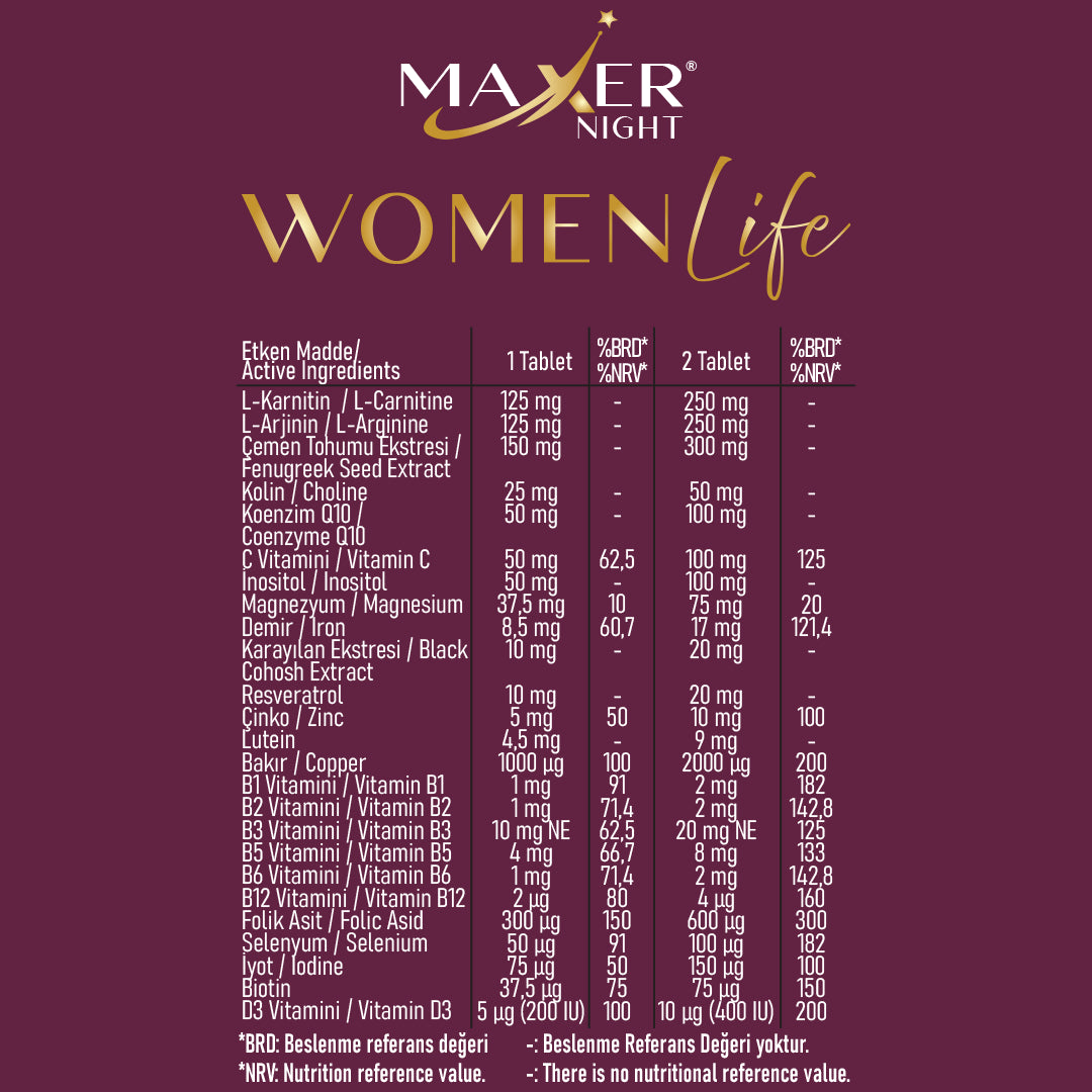 Maxer Night Women Life